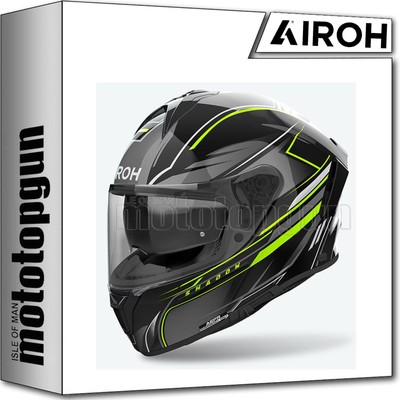 AIROH HELMET FULL-FACE MOTORBIKE SP2SH31 SPARK 2 SHADOW YELLOW GLOSS SZ. XS
