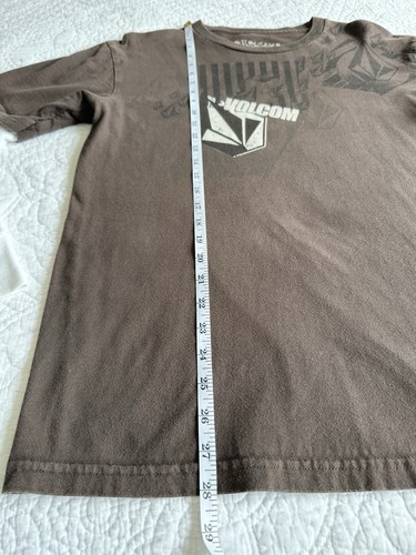Vintage Volcom Waffle Thermal Long-Sleeve T-Shirt Men's Size L Brown Y2K Skater - Picture 6 of 6