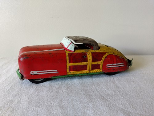 1940s Wyandotte 650 Sportsman Woody Convertible Pressed Steel Car - Picture 4 of 12