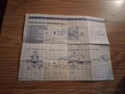 Vintage Original 1983 GI Joe Vehicle Dragonfly XH-1 Blueprints Instruction Sheet