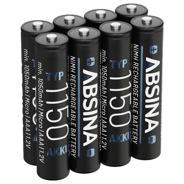 8Er Multipack Absina Micro (Aaa)-Akku Nimh 1.2 V 8 St.-image