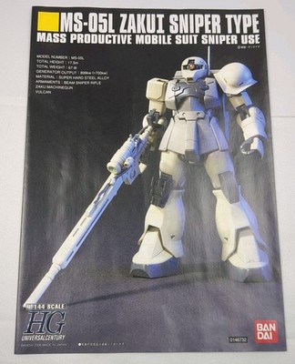 HG 1/144 MS-05L ZAKU I SNIPER TYPE Mobile Suit Gundam Model kit