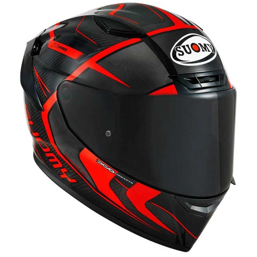 Casco Integrale Ls2 FF353 Rapid II Circuit Nero Rosso Lucido