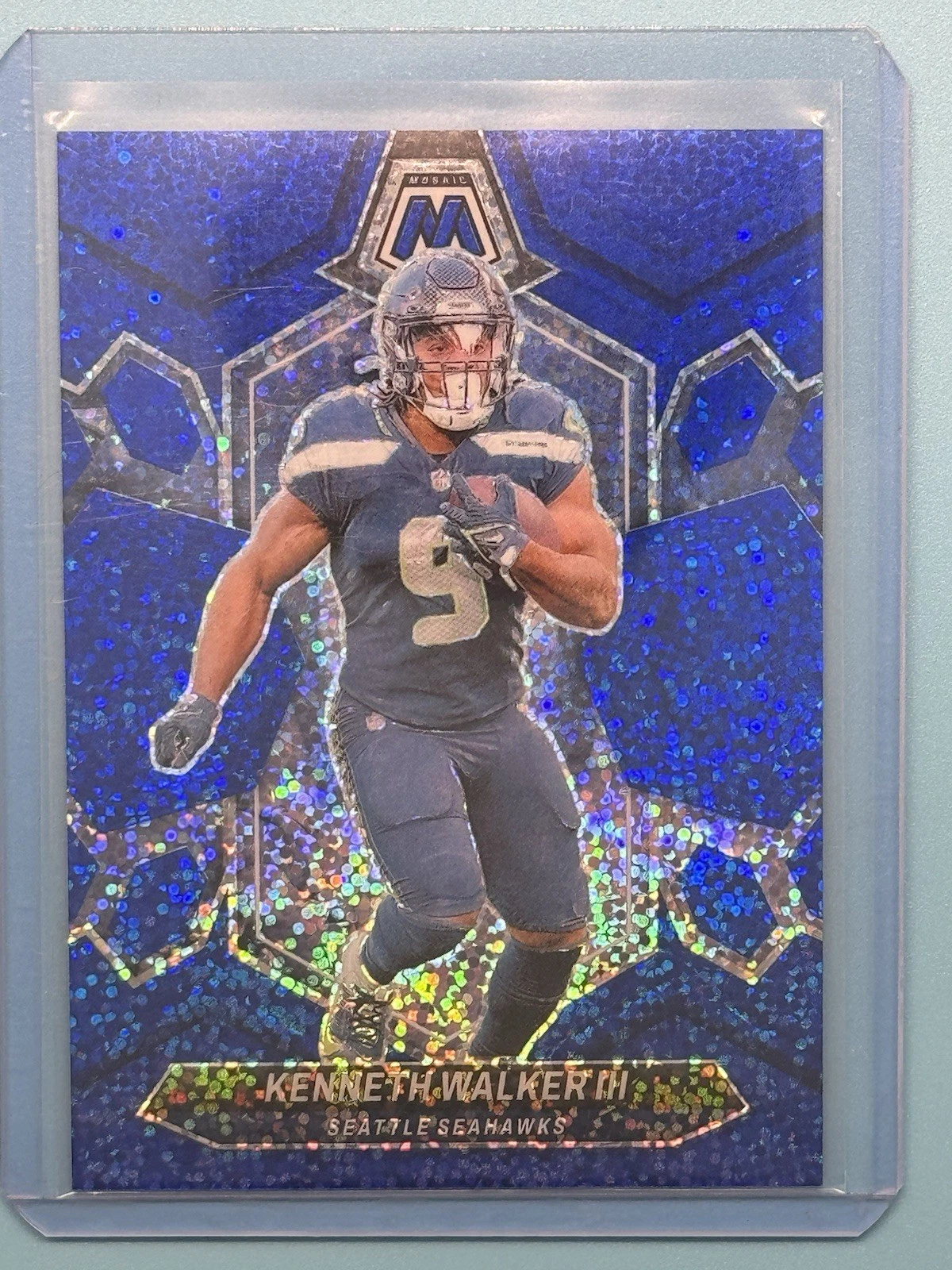 2024 Panini Mosaic KENNETH WALKER III Blue Sparkle Prizm #79/96 Seahawks #198