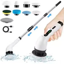 Electric Spin Scrubber CleaningBrush Cordless Bathroom Kitchen Power Scrubber UK