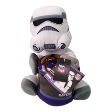 Ravens Throw Blanket + Star Wars Stormtrooper Plush Set NFL Baltimore