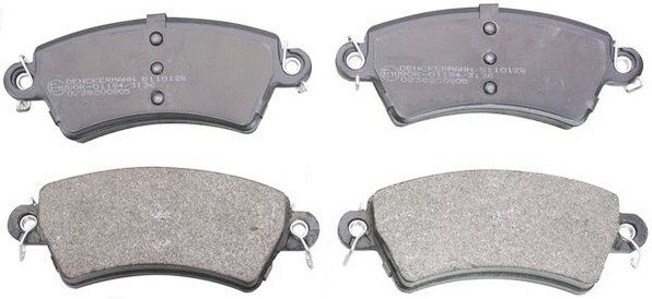 Front DENCKERMANN B110128 Brake Pad Set, disc brake for CITROËN,PEUGEOT