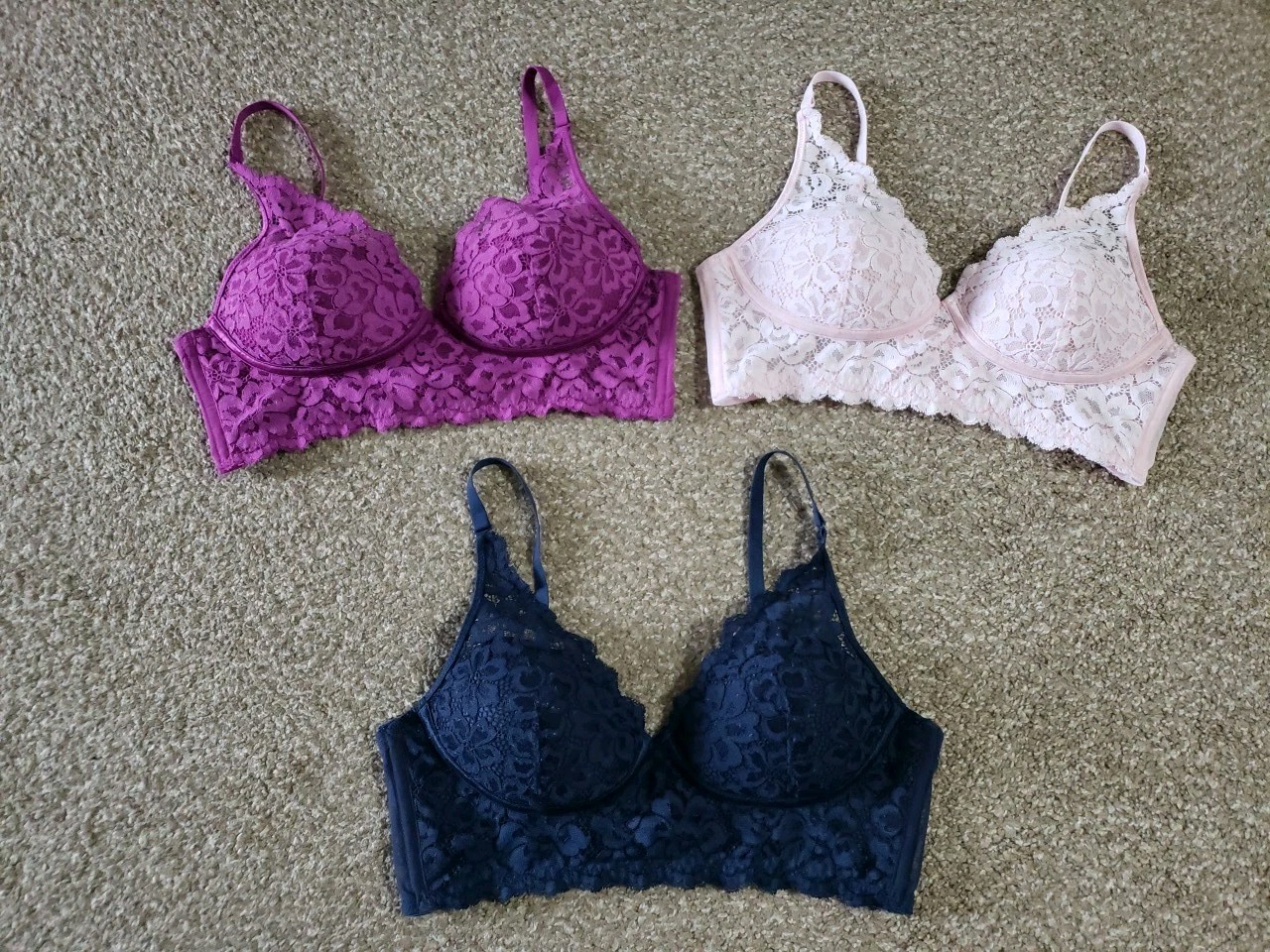 Maidenform Lightly Lined Wireless Bralette Size 3… - image 1