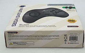 Sega Saturn Black 8-Button Arcade Pad 2.4 GHZ Wireless V2 Video Game Remote 2012