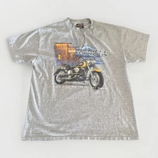 Harley-Davidson Vtg Keystone Indy 500 Indiana USA Made 90s Shirt Men’s XL