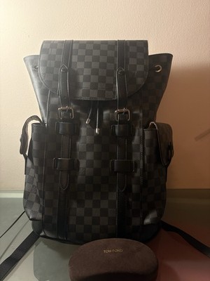 Tom Ford Herren Sonnenbrille + Rucksack LV Schwarz Unisex