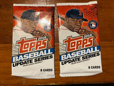 2016 Topps Update Baseball 2 Pack Lot - 8 Card Wax Packs