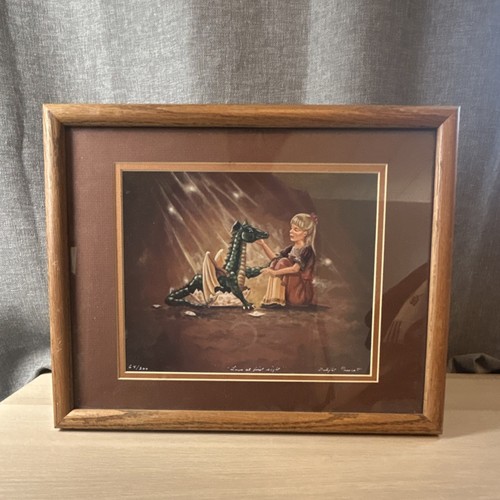 Dwight Prouty Limited Edition 'Love at First Sight' Dragon Fantasy Art Print