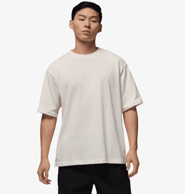Jordan Brooklyn Oversized T-Shirt Tan Sail IB7345-133 Men's Size S-XXL
