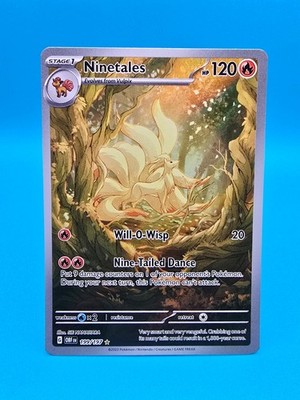 Ninetales Illustration Rare SV03: Obsidian Flames 199/197 NM | eBay