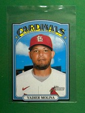 2021 Topps Heritage Baseball 1972 Topps Die Cuts #72DC-18 Yadier Molina