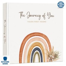 Baby Memory Book First 5 Years Boho Rainbow Scrapbook Keepsake Journal 108