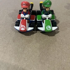 Set Of 2 Lot Carrera GO!!! Analog 1:43 Mario Kart 8 Luigi Character Slot Car