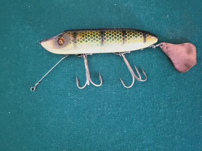 Vintage 1930s Heddon Flap Tail Lure #9332XS w/Original Box