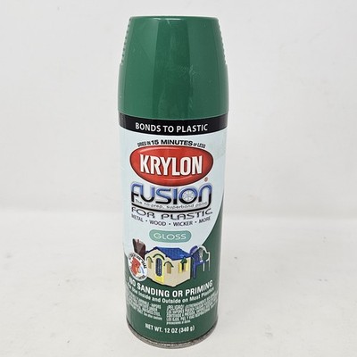 Krylon Fusion 2327 Gloss Spring Grass for Plastic Spray Paint 12 oz