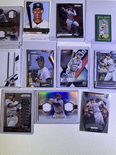 New York Yankees 11 Card Lot Aaron Judge, Alex Rodriguez, Derek Jeter, Babe Ruth - Picture 4 of 6