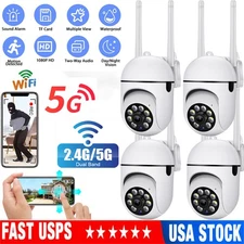 5G 1080P 360° Camara De Seguridad WIFI Inalambrica Para Casa Exterior Con Audio
