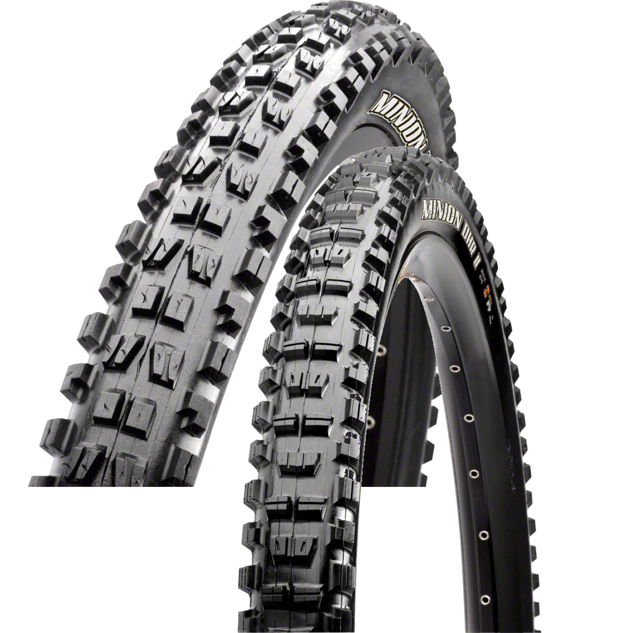 Maxxis Mountain Bike Tire Bundle: Minion DHF & DHR II Tubeless Ready 27.5"