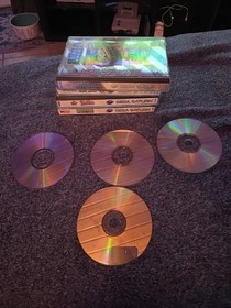 9 SEGA SATURN GAME LOT: NBA JAM TE - MORTAL KOMBAT 2 - WORLD SERIES - SEGA RALLY