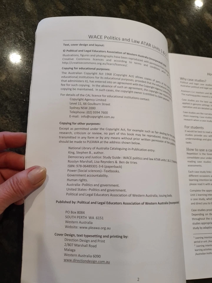 Democracy and Justice WACE Politics and Law ATAR Units I & 2 Revised Edition - image 4 of 4