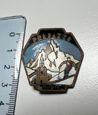 Vecchia Spilla smaltata Vintage Anni 50 Predazzo Donzelli Milano