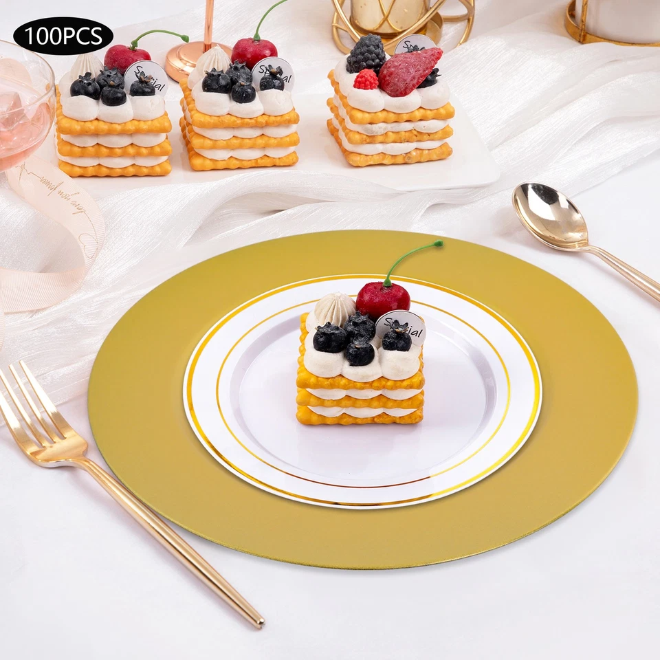 100 Teile Western Dim Sum Geschirr mit Mustern, runde Teller Set, Mehrwegteller