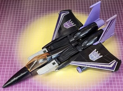 Vintage Hasbro Transformers G1 Decepticon Seeker Jet Skywarp Starter Set