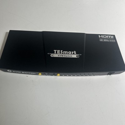 TESmart 4-Port HDMI KVM Switch | 4K@60Hz-HKS0401A1U-B nur Einheit