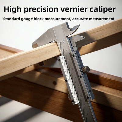 High Precision Stainless Steel Vernier Caliper 0-150Mm Manual Micrometer, Durabl