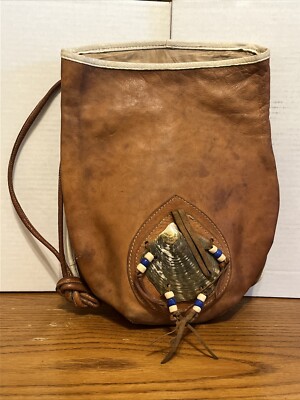 Tramontano Per Eve Leather Purse Bag Sea Shell Italy Zipper Inner Pouch *Read*