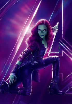 Avengers Infinity War Textless Character Poster Gamora Zoe Saldana Ebay