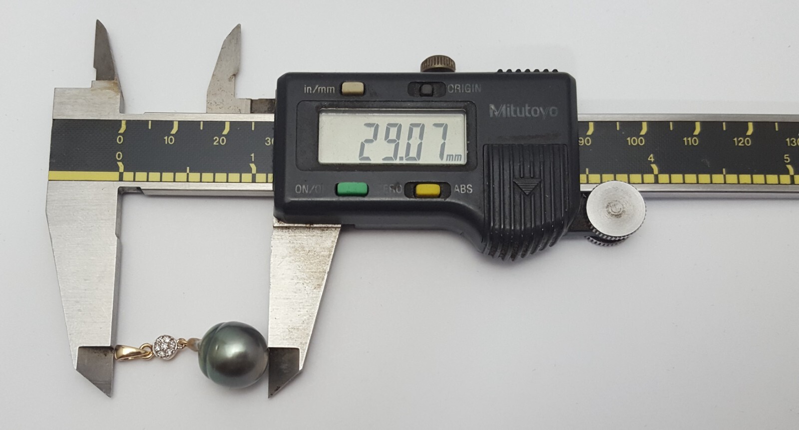 Unique 14K Solid Yellow Gold Drop Dangle Tahitian… - image 14