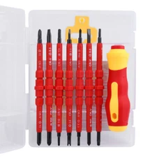 8pcs Electrician's Insulated Magnetic Electrical Hand Screwdriver Tool Set New