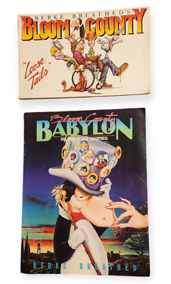 Bloom County Books (2) Loose Tails & Babylon by Berke Breathed Paperback