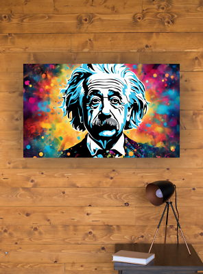 ALBERT EINSTEIN GRAFFITI CANVAS WALL ART READY TO HANG CP153 | eBay