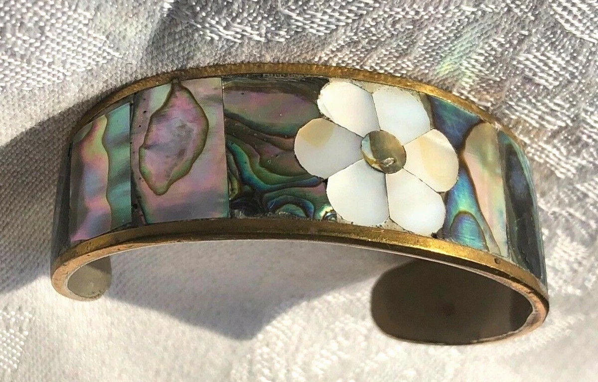 Abalone cuff bracelet clearance