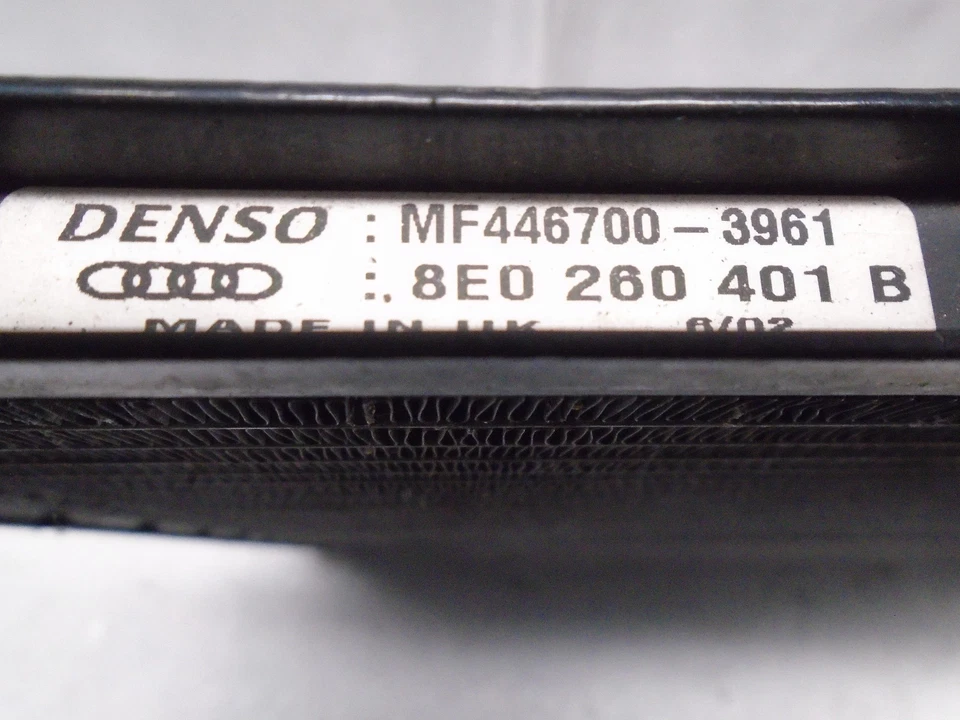 VP803199 2002-2005 AUDI A4 QUATTRO AC CONDENSER 8E0 260 401 B OEM - Image 4 of 4