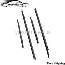4x Fits Nissan Frontier 2000 2001-2004 Door Belt Weatherstrip Rubber Seal