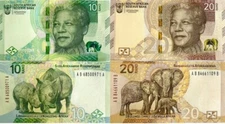 South Africa Set 2 Pcs 10 20 Rand 2023 P 148 149 New Family Design UNC