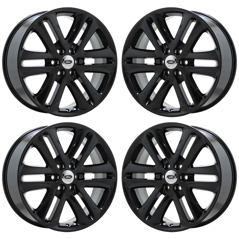 Image of 22" Ford F150 Truck Gloss Black wheels rims Factory OEM set 3918