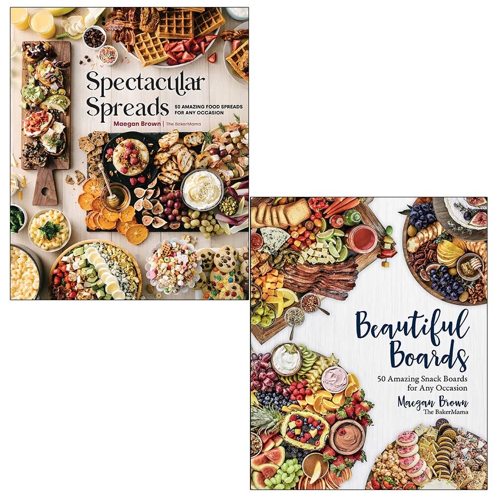 Maegan Brown 2 Books Set (Spectacular Spreads, Beautiful Boards) New