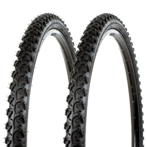 Sunlite-Bicycle-K831-Alpha-Bite-Mountain-Tires-PAIR-26x1-95-034-Black-Trail-Knobby