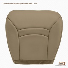 2000 2001 2002 Ford E250 Chateau Van Driver Bottom Leatherette Seat Cover Tan