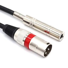 6.35 Mm 1/4" Female To Xlr Male Adapter Cablequarter Inch Ts/trs To Xlr 3 Pin In