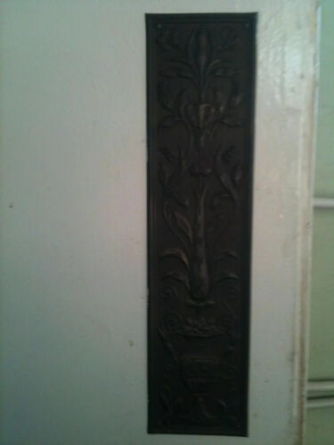 Reclaimed Solid Brass Door Finger Plates Antque finish Large Oblong 1 - Picture 7 of 7